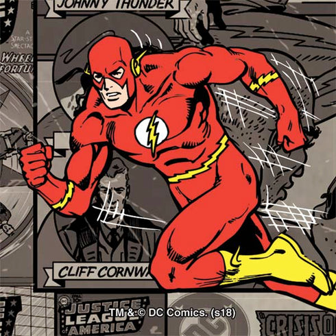 DC Comics The Flash Vintage Action pose pattern Nintendo 2DS XL (2017) Skin